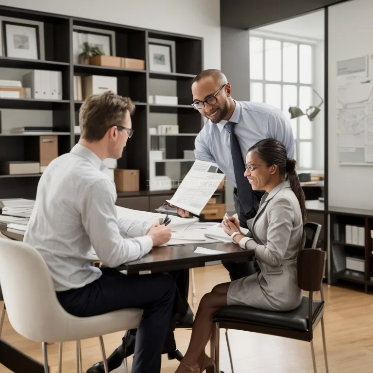 契約書を精査する法律専門家のイメージ